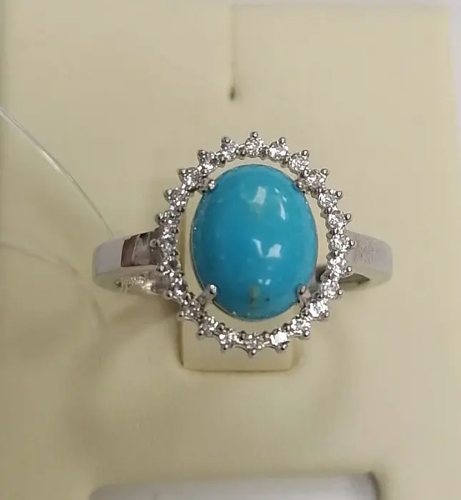 Кольцо декоративное из серебра