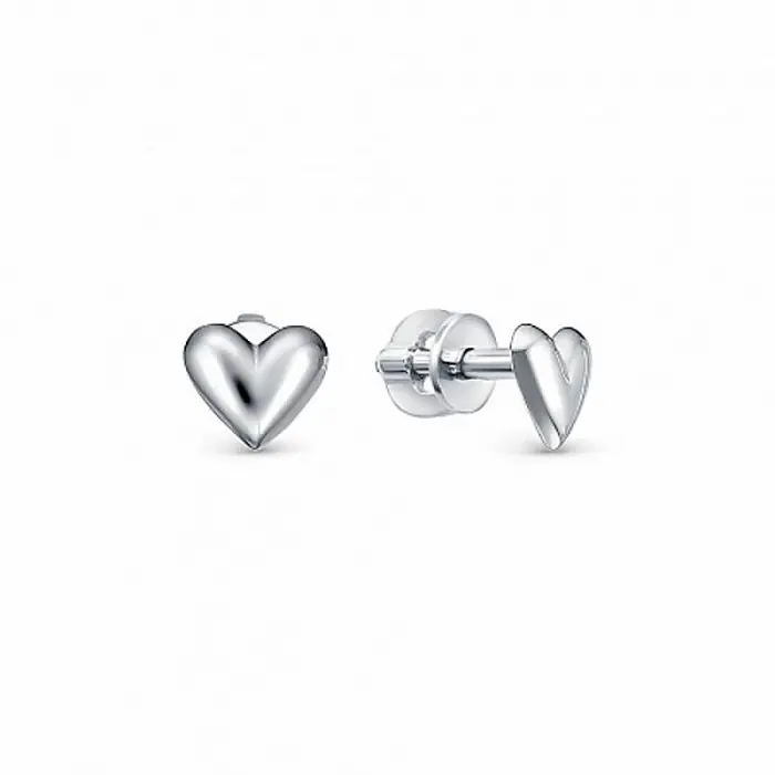 Серьги пуссеты из серебра