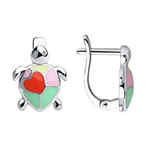 Серьги детские из серебра