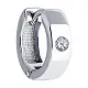 Серьги конго из серебра