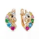 Серьги детские из красного золота