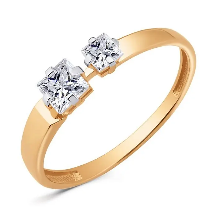 Кольцо декоративное из красного золота