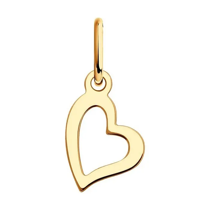 Подвеска декоративная из красного золота