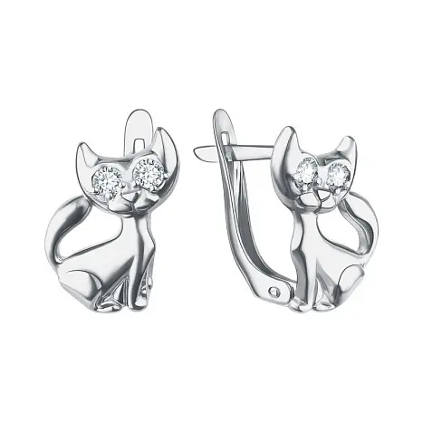 Серьги детские из серебра