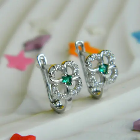 Серьги детские из серебра