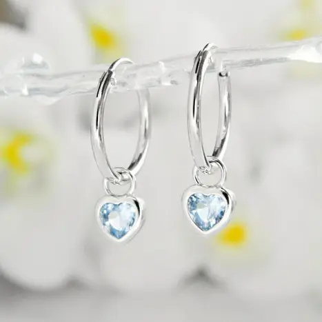 Серьги конго из серебра