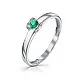 Кольцо помолвочное из белого золота