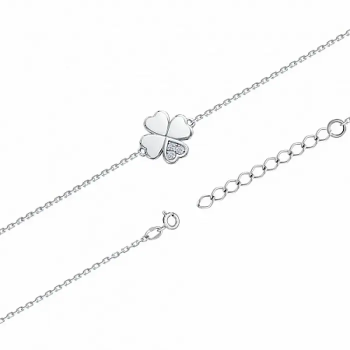 Браслет декоративный из серебра