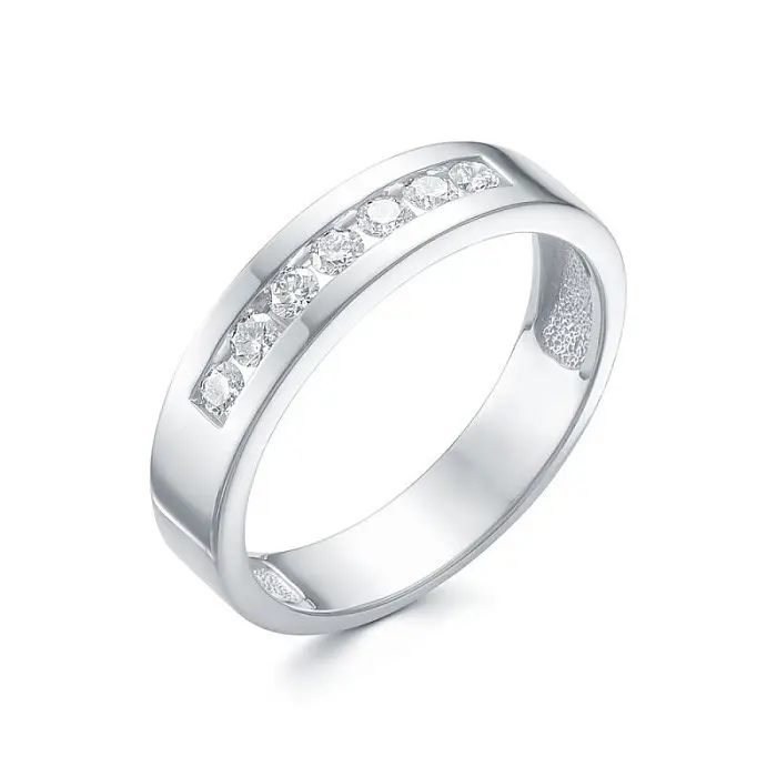 Кольцо декоративное из белого золота