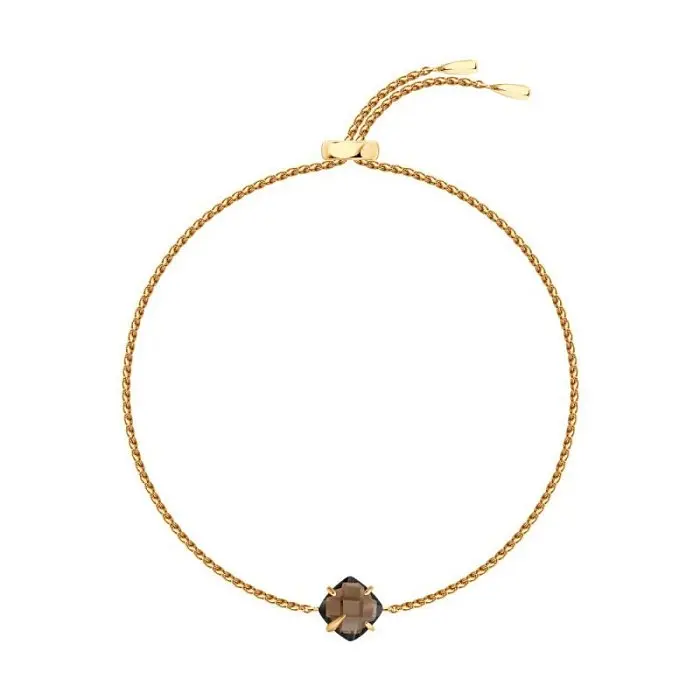 Браслет декоративный из красного золота