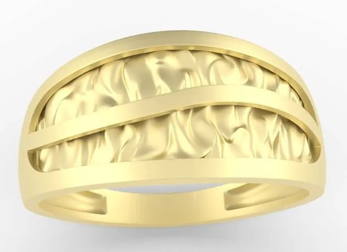 Кольцо декоративное из красного золота