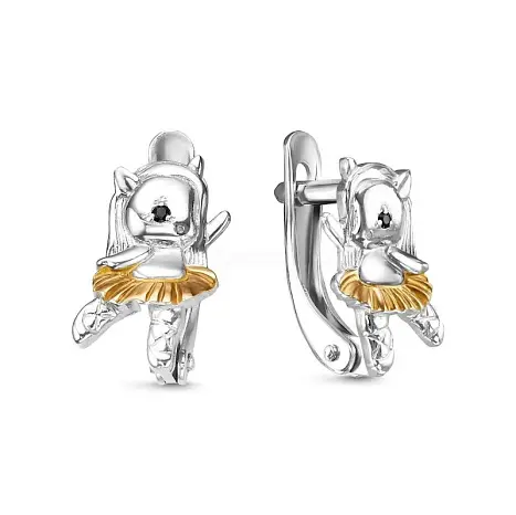 Серьги детские из серебра