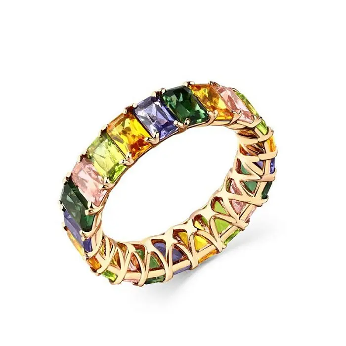 Кольцо декоративное из красного золота