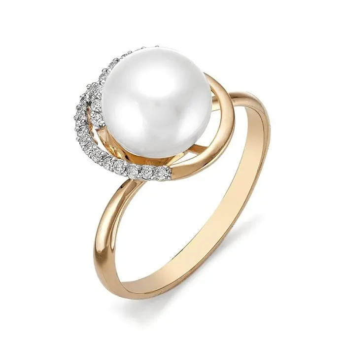 Кольцо декоративное из красного золота