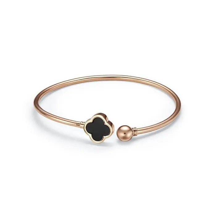 Браслет жесткий из красного золота