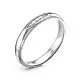 Кольцо обручальное из белого золота