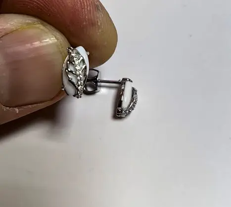 Серьги пуссеты из серебра