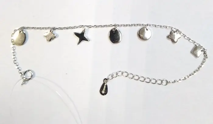 Браслет декоративный из серебра