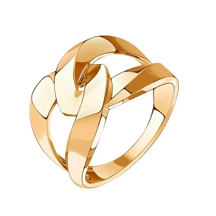 Кольцо декоративное из красного золота
