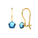Серьги детские из красного золота