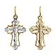 Подвеска крест из красного золота