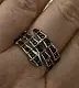 Кольцо декоративное из белого золота