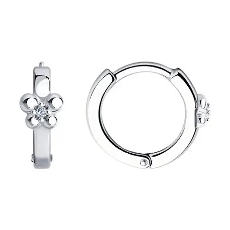 Серьги детские из серебра