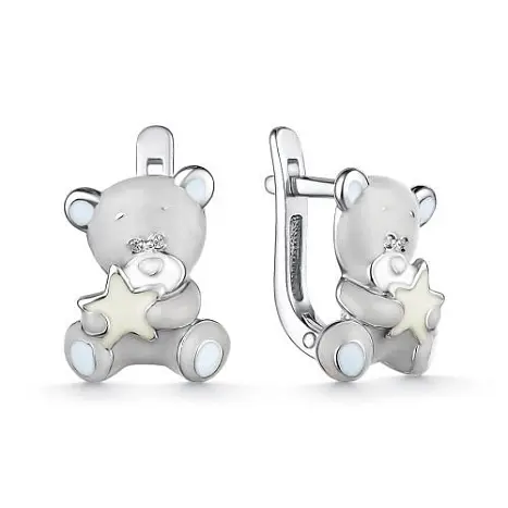 Серьги детские из серебра