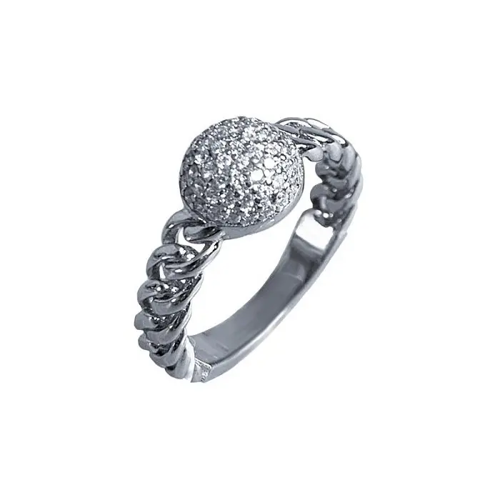 Кольцо декоративное из серебра