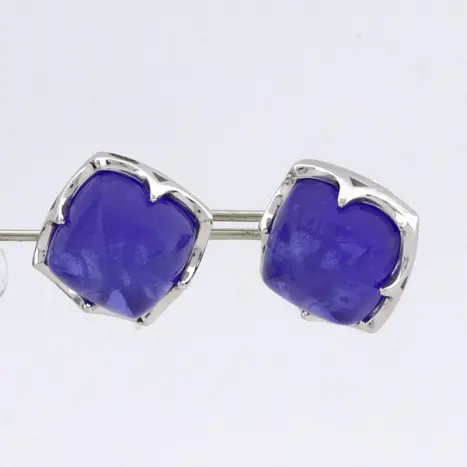 Серьги пуссеты из серебра