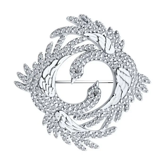 Брошь из серебра