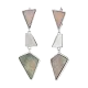 Серьги подвесные из серебра