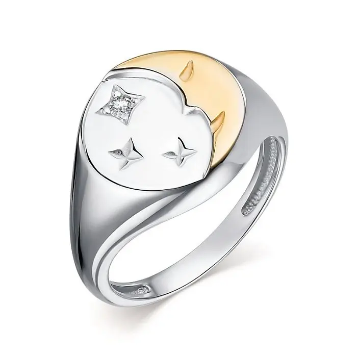 Кольцо декоративное из серебра