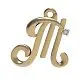 Подвеска буква из красного золота