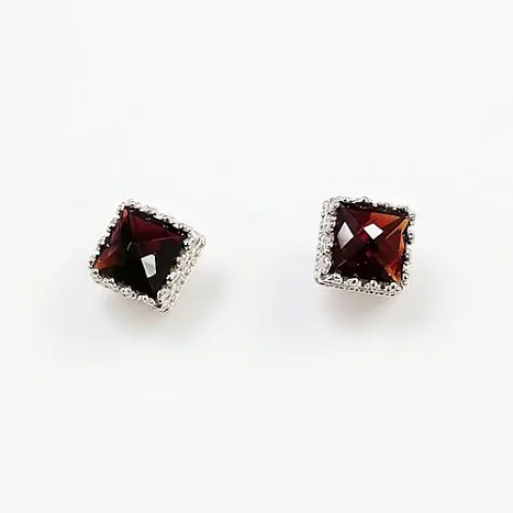 Серьги пуссеты из серебра