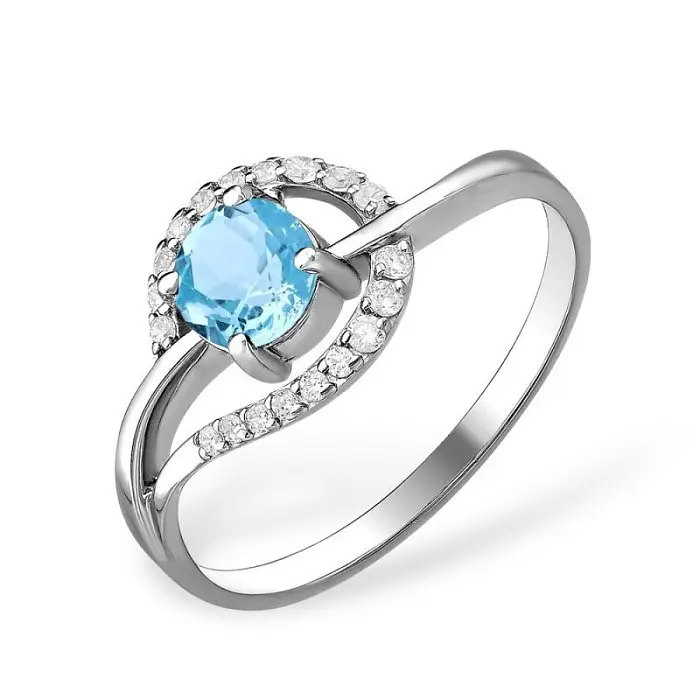 Кольцо декоративное из серебра