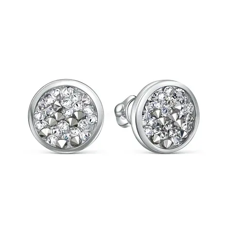 Серьги пуссеты из серебра