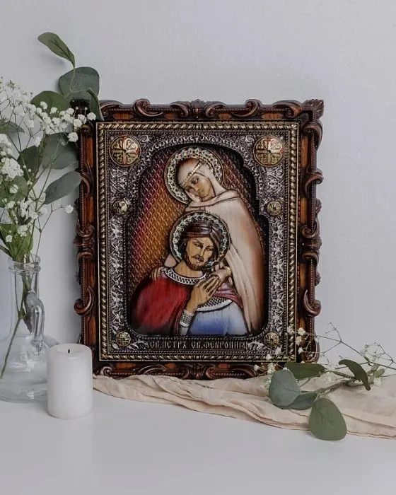 Икона"Петр и Февронья"2.32.25.1 вид 1