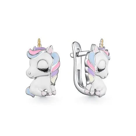 Серьги детские из серебра