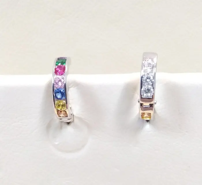 Серьги с английским замком из серебра