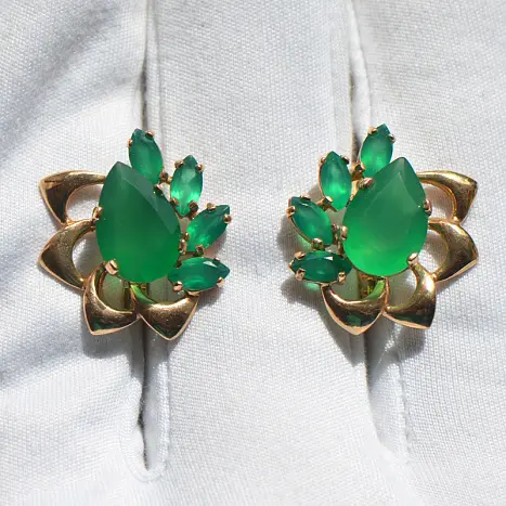 Серьги с английским замком из красного золота