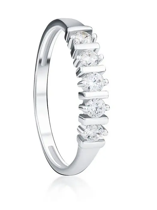 Кольцо декоративное из серебра вид 1