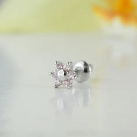 Серьги одиночные из серебра