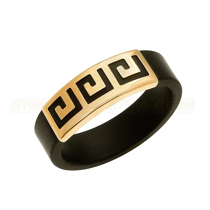 Кольцо декоративное из красного золота