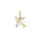 Подвеска декоративная из комбинированного золота