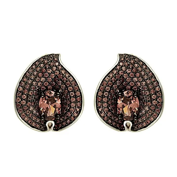 Серьги с английским замком из серебра