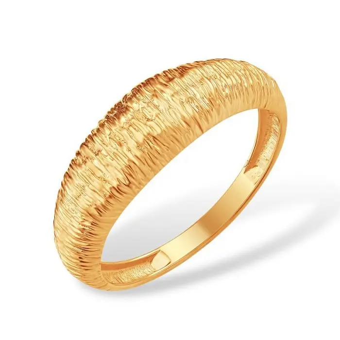 Кольцо декоративное из красного золота