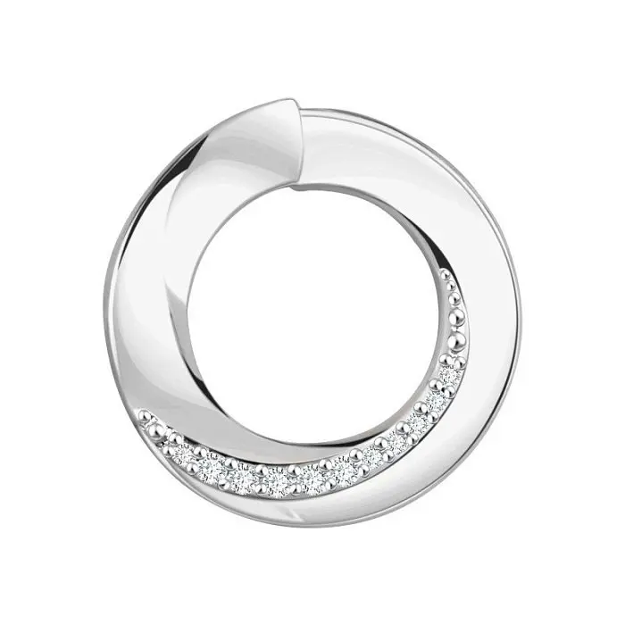 Подвеска бегунок из серебра вид 1