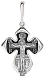 Подвеска крест из серебра