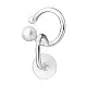 Серьги одиночные из серебра